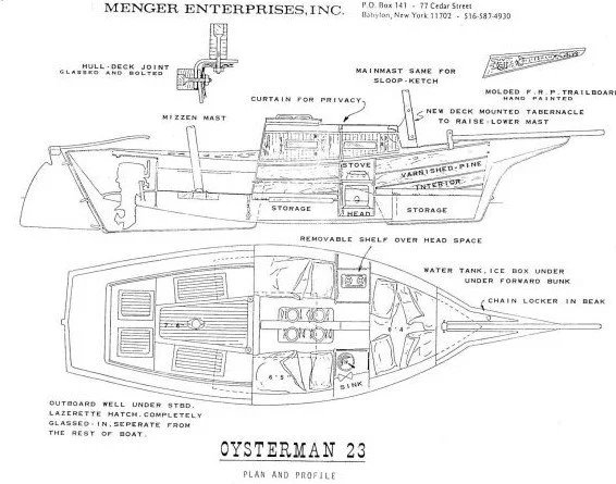 Shellback — Menger Oysterman 23 Ketch — photo 5